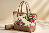 High Quality Printed 2 Piece Tote Bag with Wallet