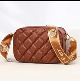 Imported Ladies Mr Puffer Handbag Long Belt & Double Zipper