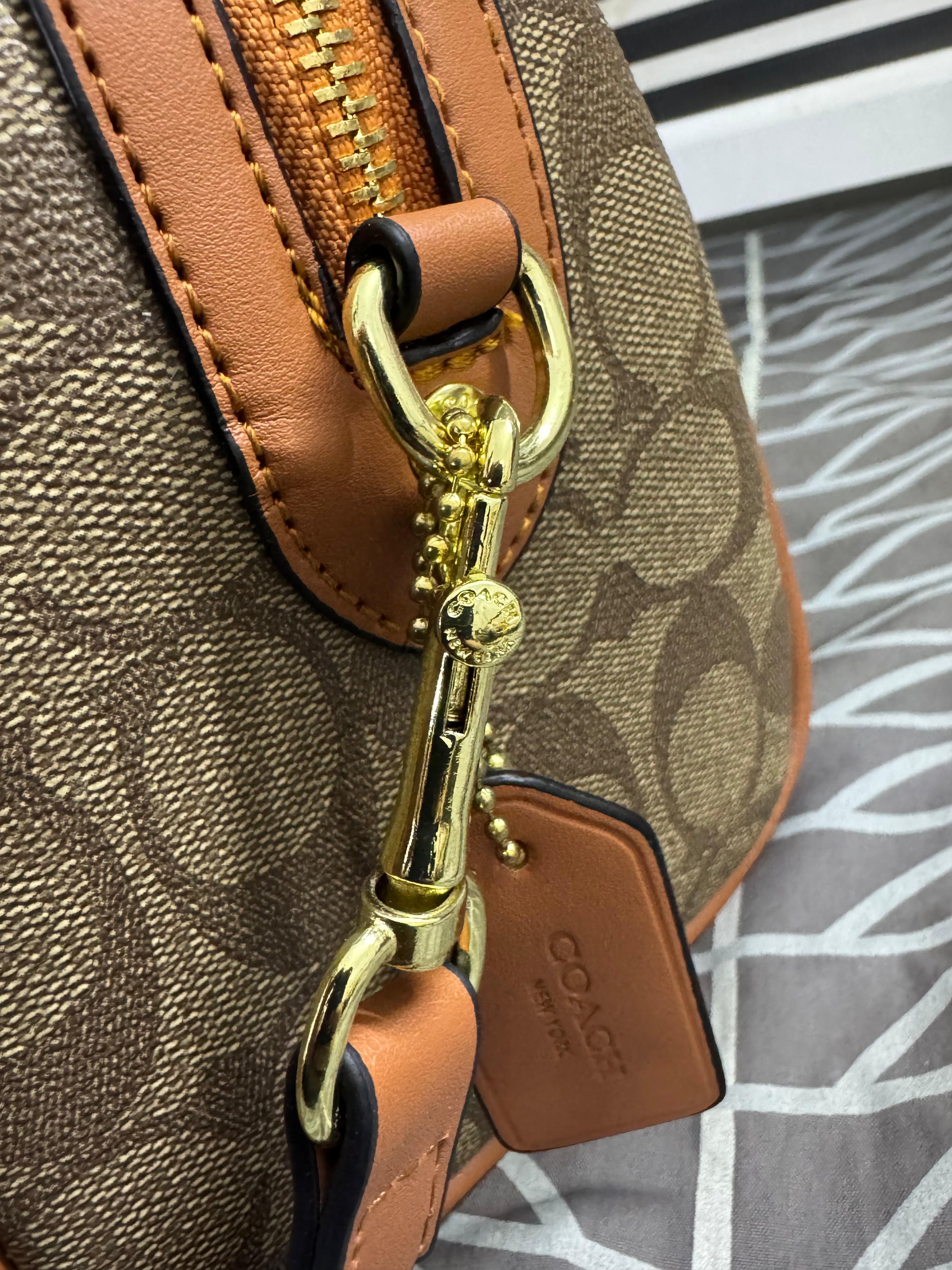 COACH Rowan Satchel Bag Signature Canvas Official Model