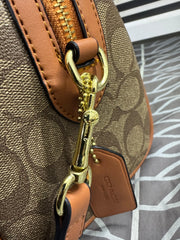 COACH Rowan Satchel Bag Signature Canvas Official Model