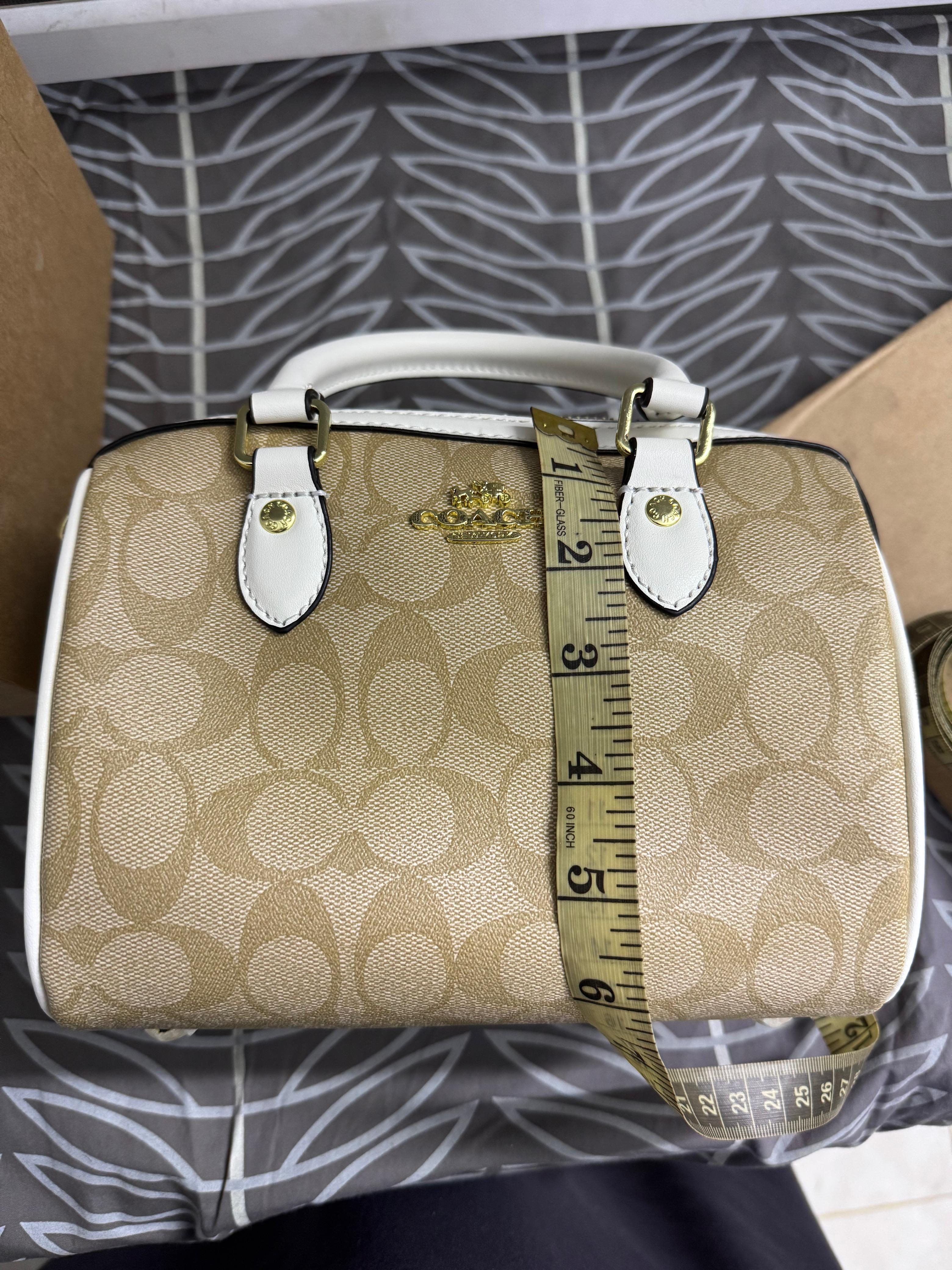 COACH Rowan Satchel Bag Signature Canvas Official Model