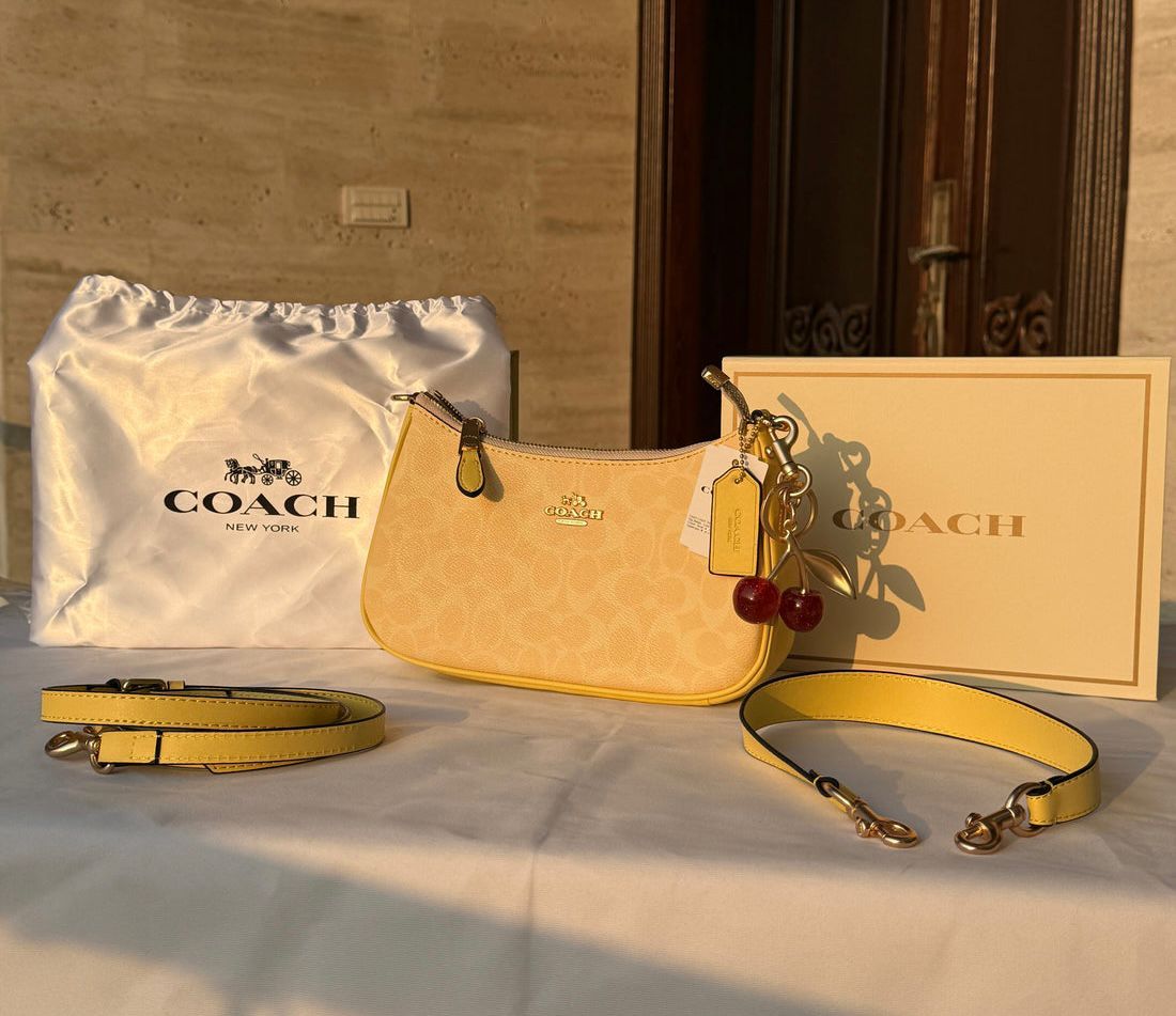 COACH Teri Signature Canvas Shoulder Bag