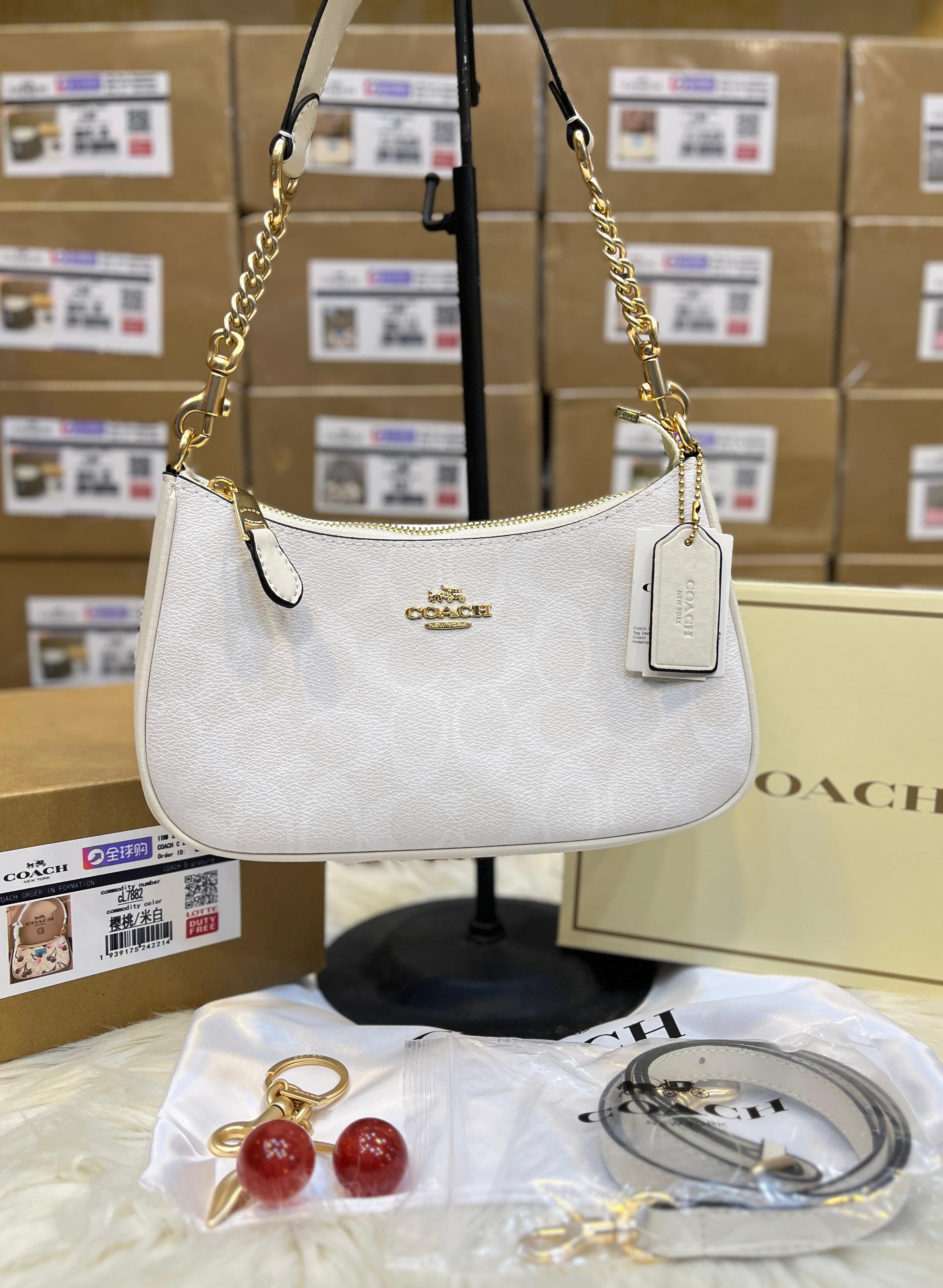 COACH Teri Signature Canvas Shoulder Bag