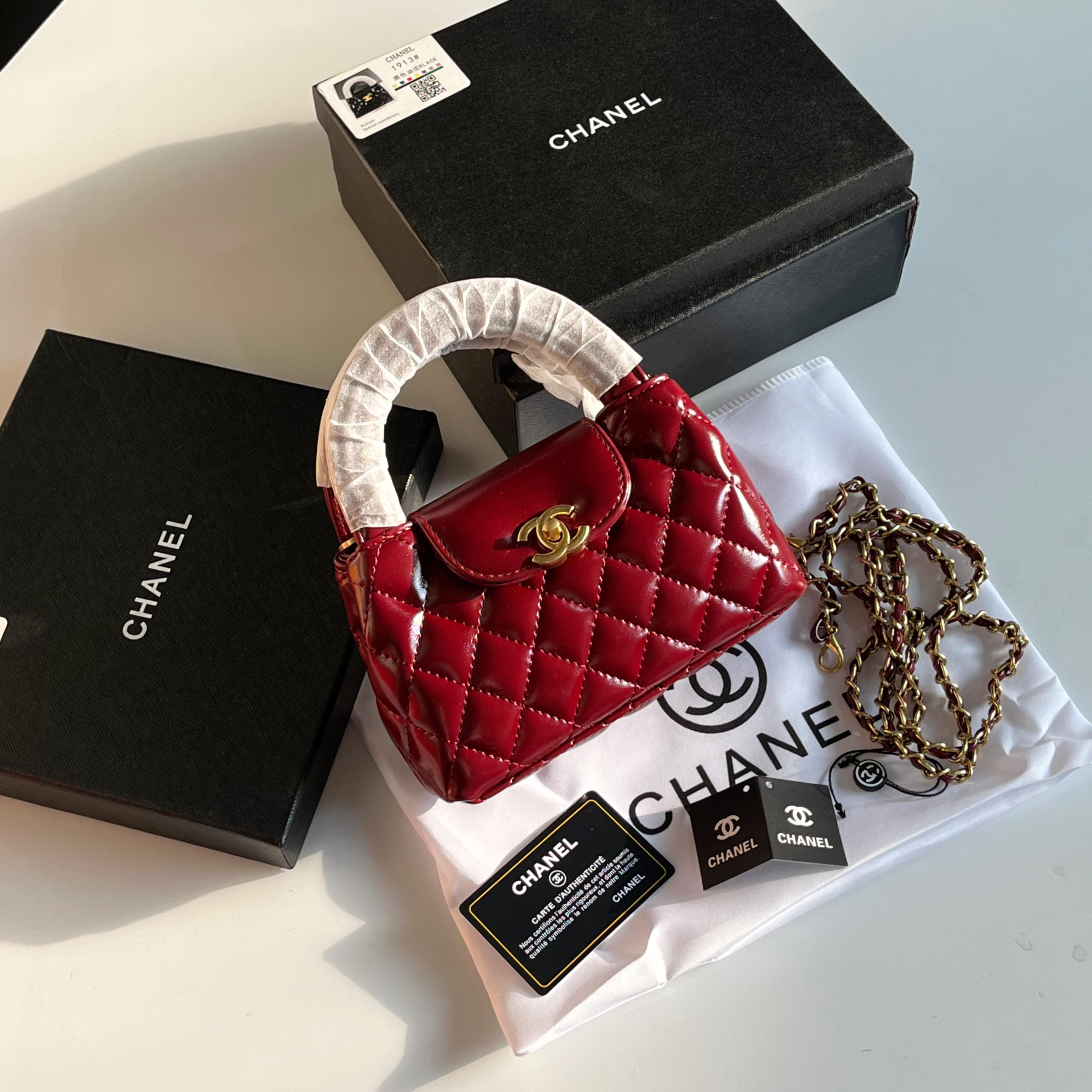 Chanel Small Kelly Crossbody Bag with Long Chain