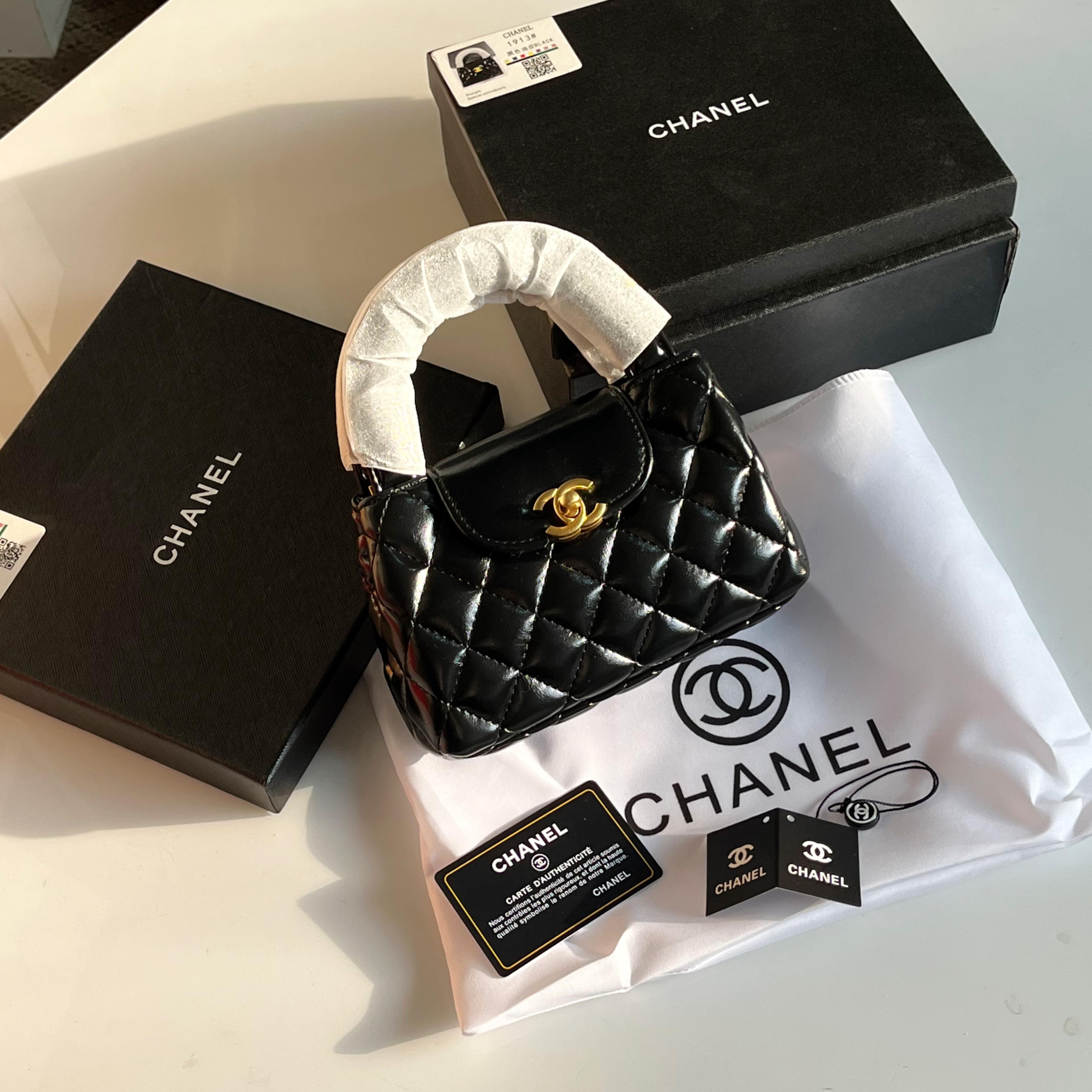 Chanel Small Kelly Crossbody Bag with Long Chain