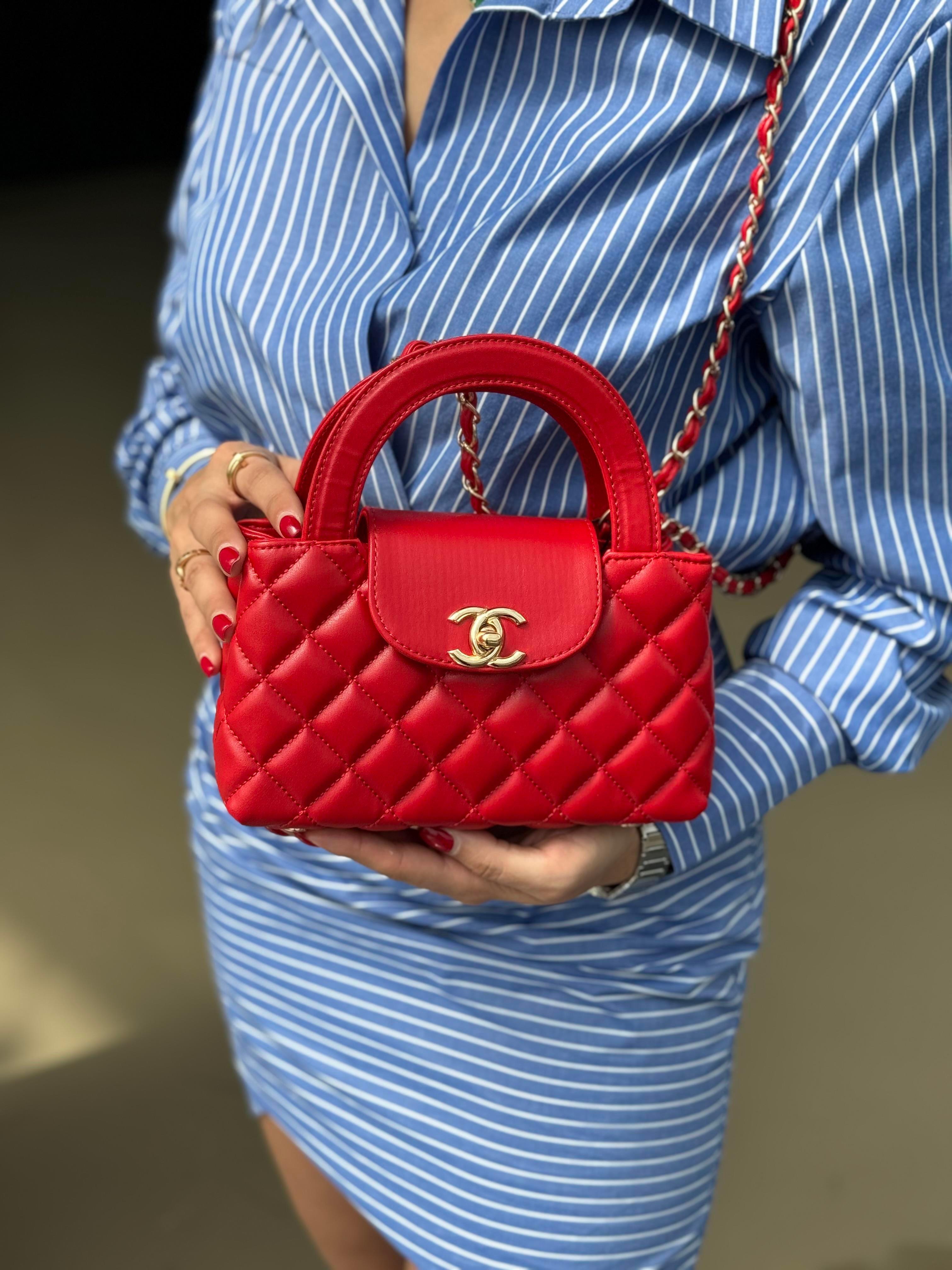 Chanel Small Kelly Crossbody Bag with Long Chain