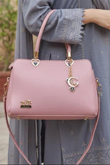 Coach Shoulder Bag with Long Strap & Keychain