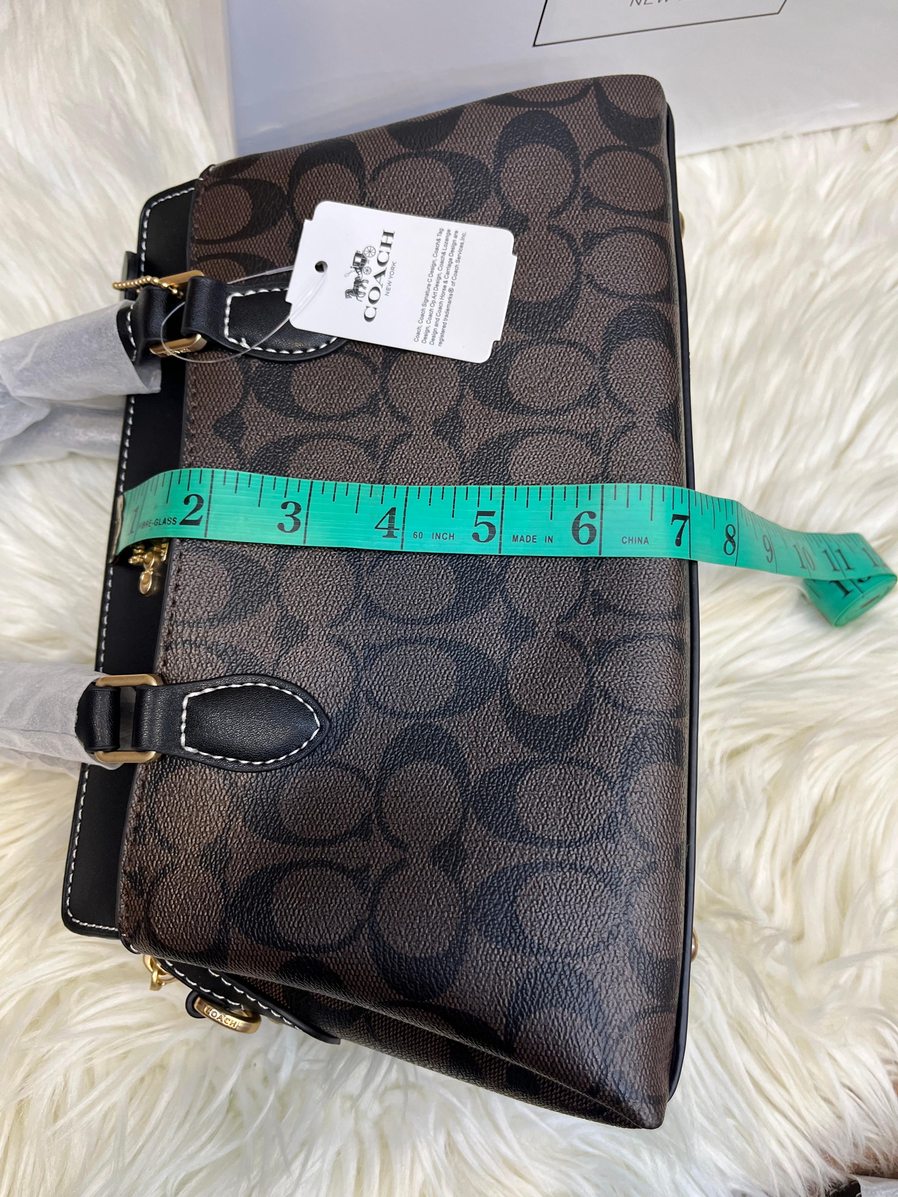 Coach Darcie Carryall Bag in Blocked Signature Canvas