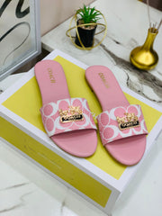 Coach Pink Women’s Flat Slippers