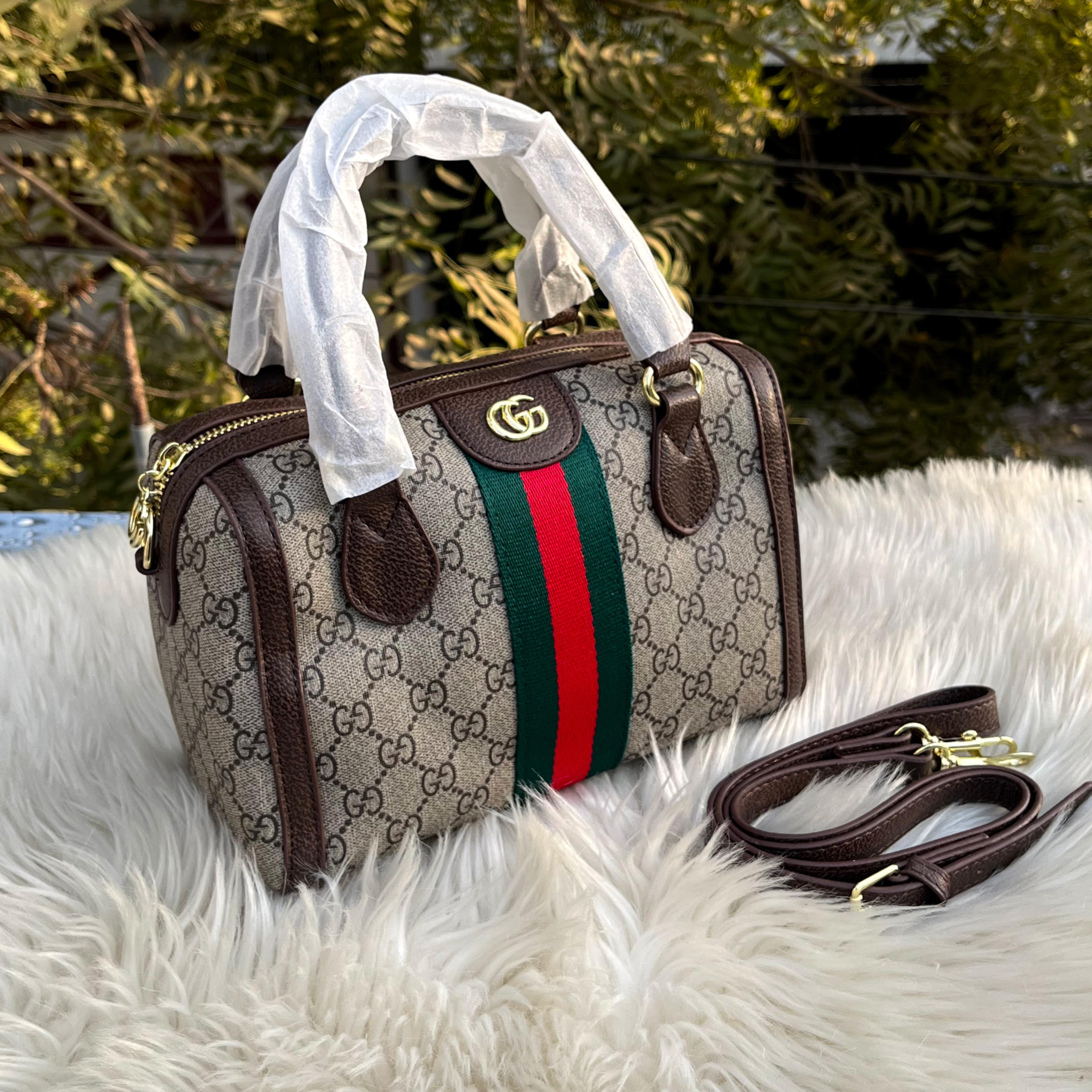 Gucci Branded Duffle Bag with Serial Number & Dust Bag