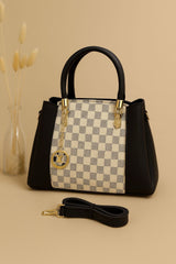 High Quality LV Handbag with Long Belt & Random Keychain