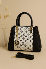 High Quality LV Handbag with Long Belt & Random Keychain
