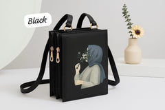 Hijaaabeees Mobile Pouch Side Crossbody Clutch with Hijab Print