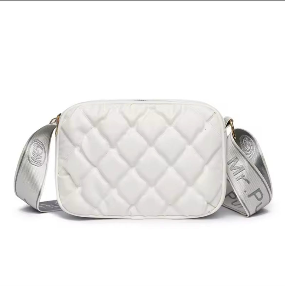 Imported Ladies Mr Puffer Handbag Long Belt & Double Zipper