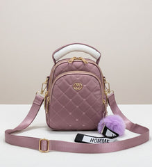 Imported Parachute Crossbody Bag with Keychain