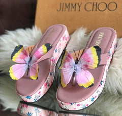 Jimmy Choo Butterfly Wedges with Brand Box