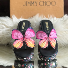 Jimmy Choo Butterfly Wedges with Brand Box