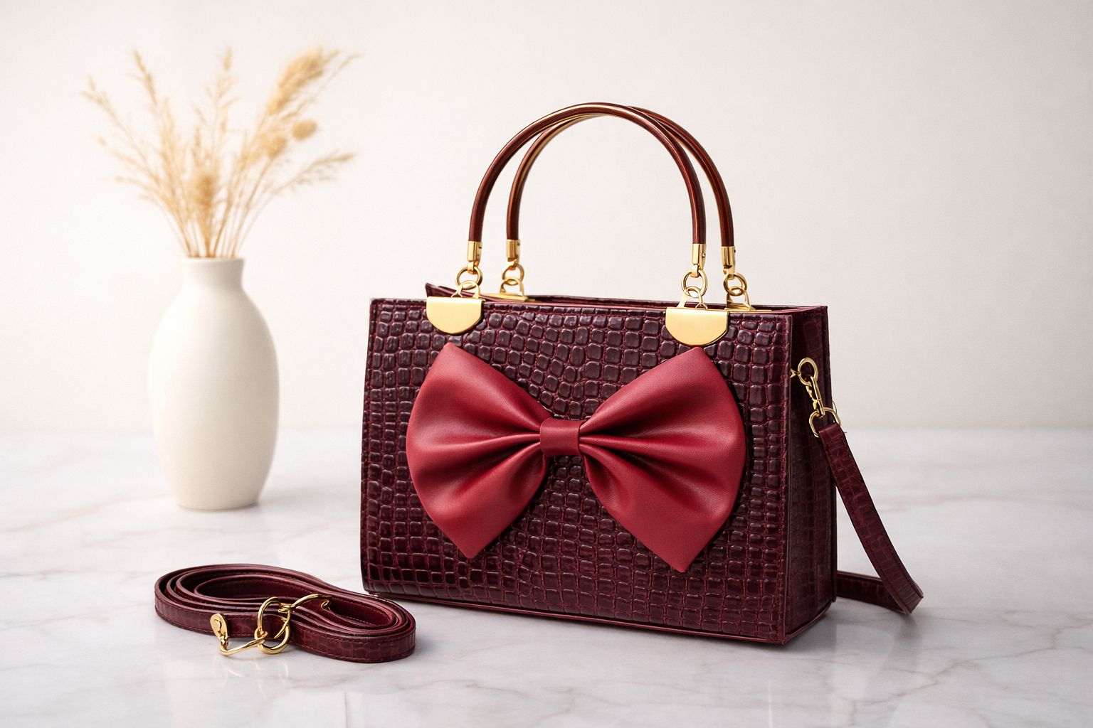 LV Bow Style Bag with Long Adjustable Belt