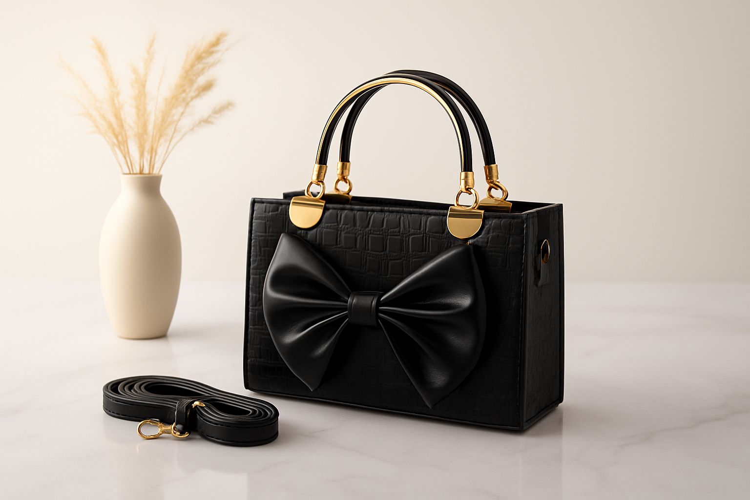 LV Bow Style Bag with Long Adjustable Belt
