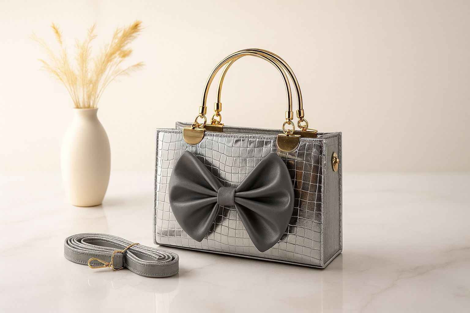 LV Bow Style Bag with Long Adjustable Belt