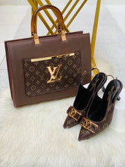Louis Vuitton LV Slingback Heels & Handbag Combo Deal