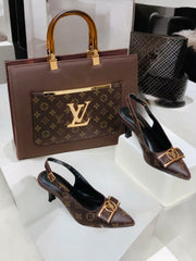 Louis Vuitton LV Slingback Heels & Handbag Combo Deal
