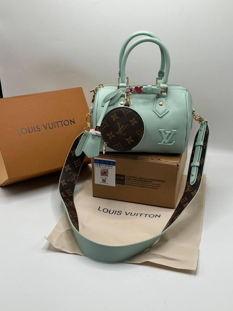 Louis Vuitton Speedy 18 LV&I Olympic Leather Bag