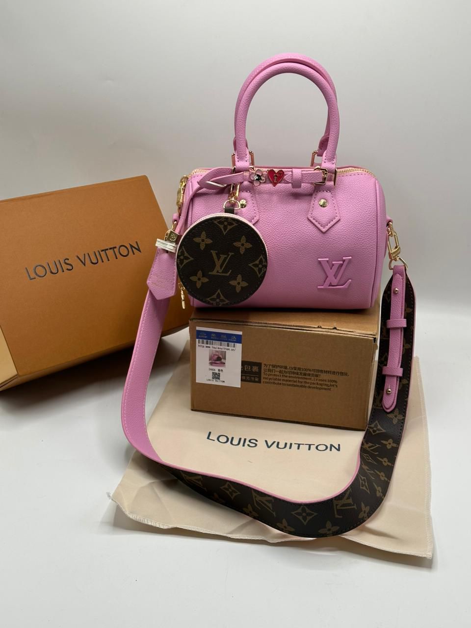 Louis Vuitton Speedy 18 LV&I Olympic Leather Bag