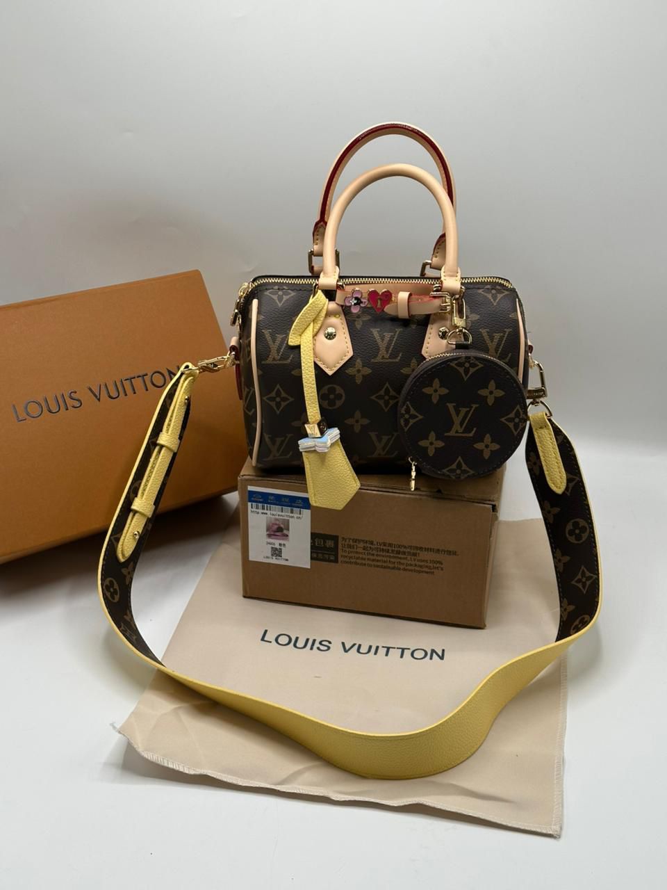 Louis Vuitton Speedy 18 LV&I Olympic Leather Bag
