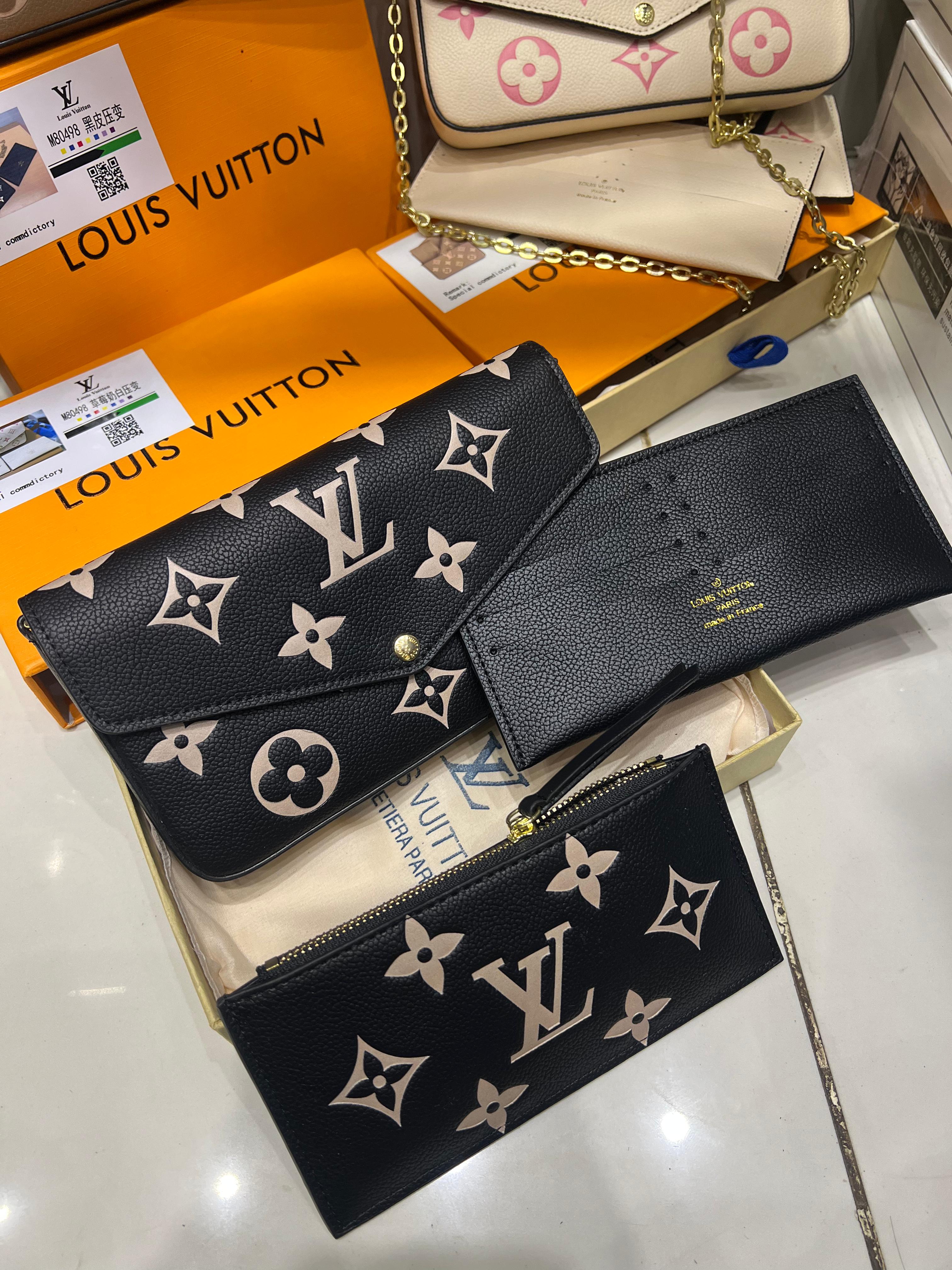 Louis Vuitton Fèlicie Pochette Premium Coded Clutch Bag