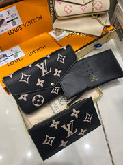 Louis Vuitton Fèlicie Pochette Premium Coded Clutch Bag