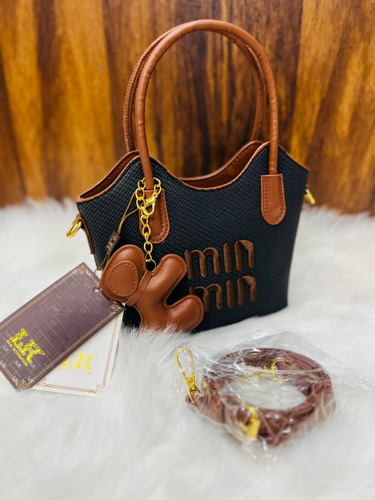 MIN MIN Imported Crossbody Bag with Long Strap