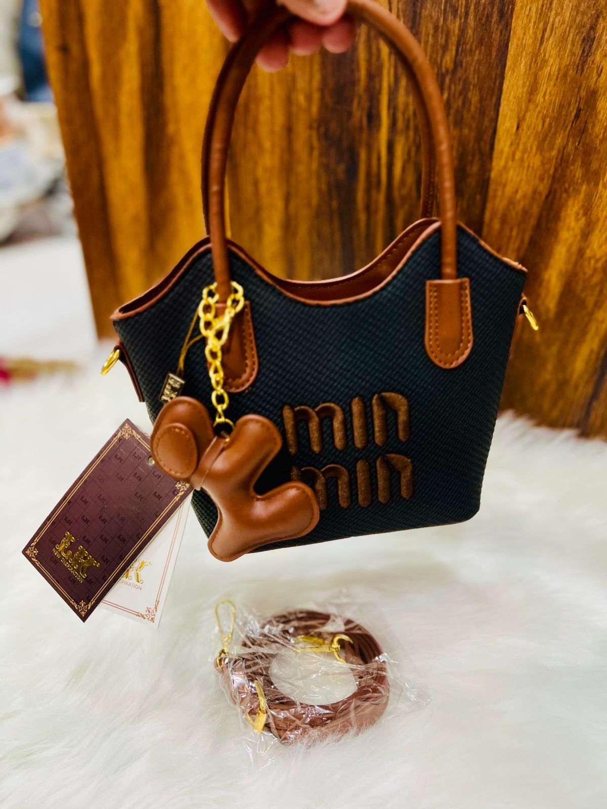 MIN MIN Imported Crossbody Bag with Long Strap