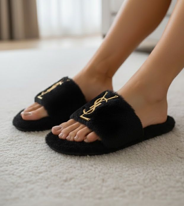 Saint Laurent YSL Furr Extra Soft Slipper