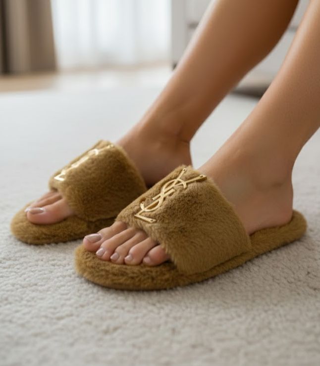 Saint Laurent YSL Furr Extra Soft Slipper