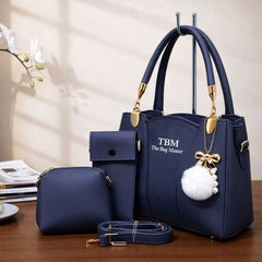 TBM The Bag Master 3-Piece Soft Leather Bag Set