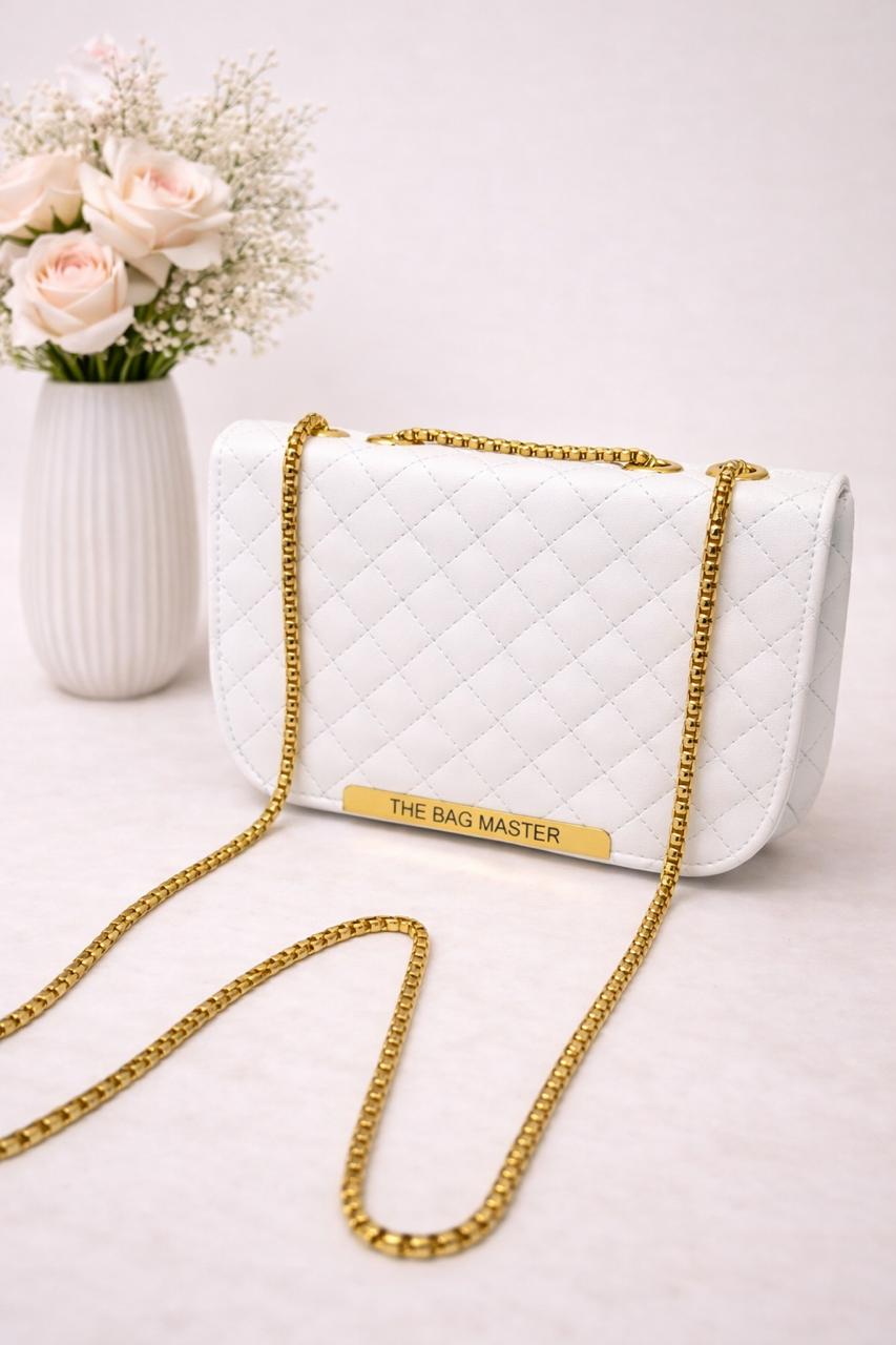 TBM The Bag Master Crossbody Bag with Gold Chain