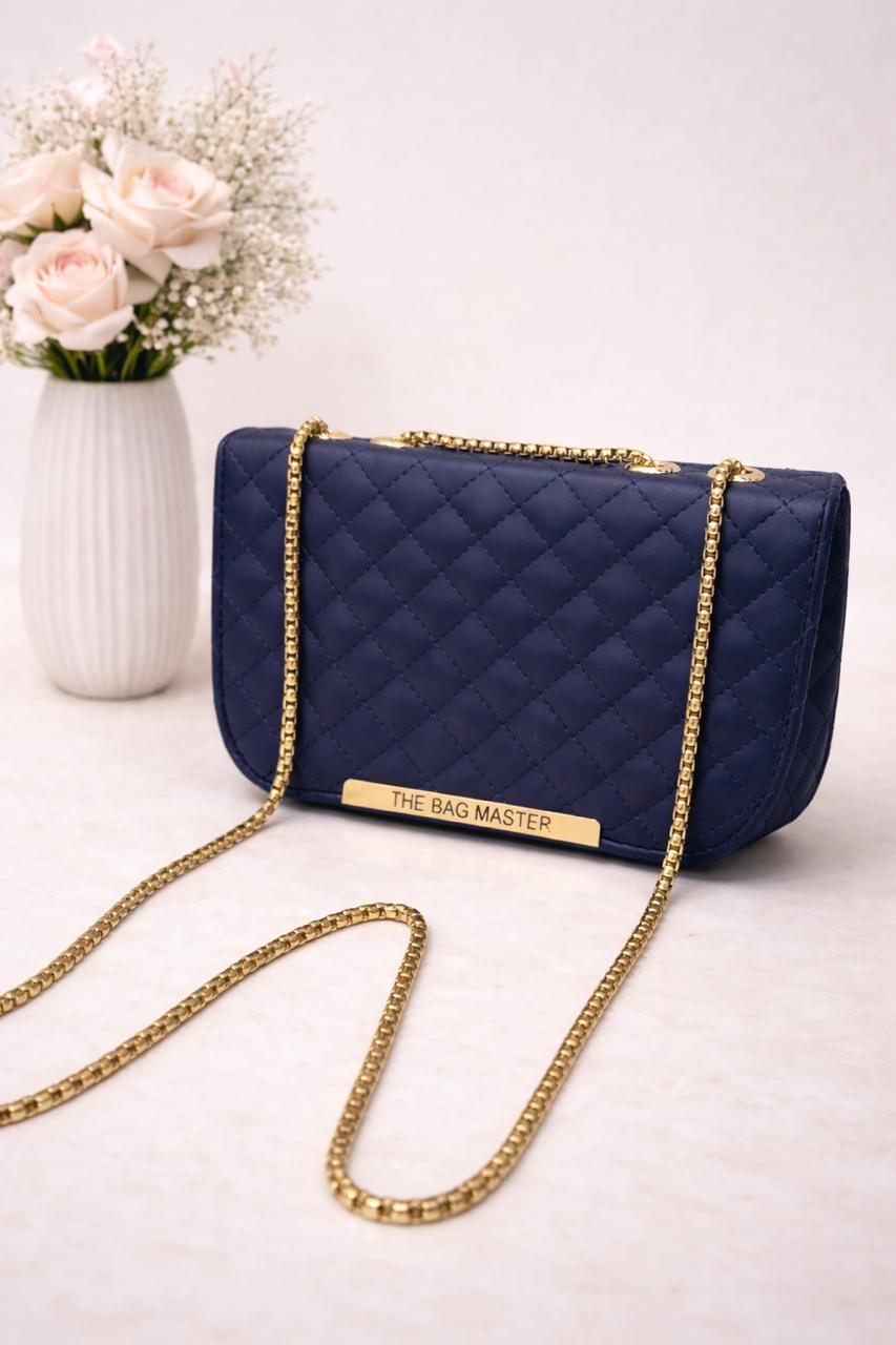 TBM The Bag Master Crossbody Bag with Gold Chain