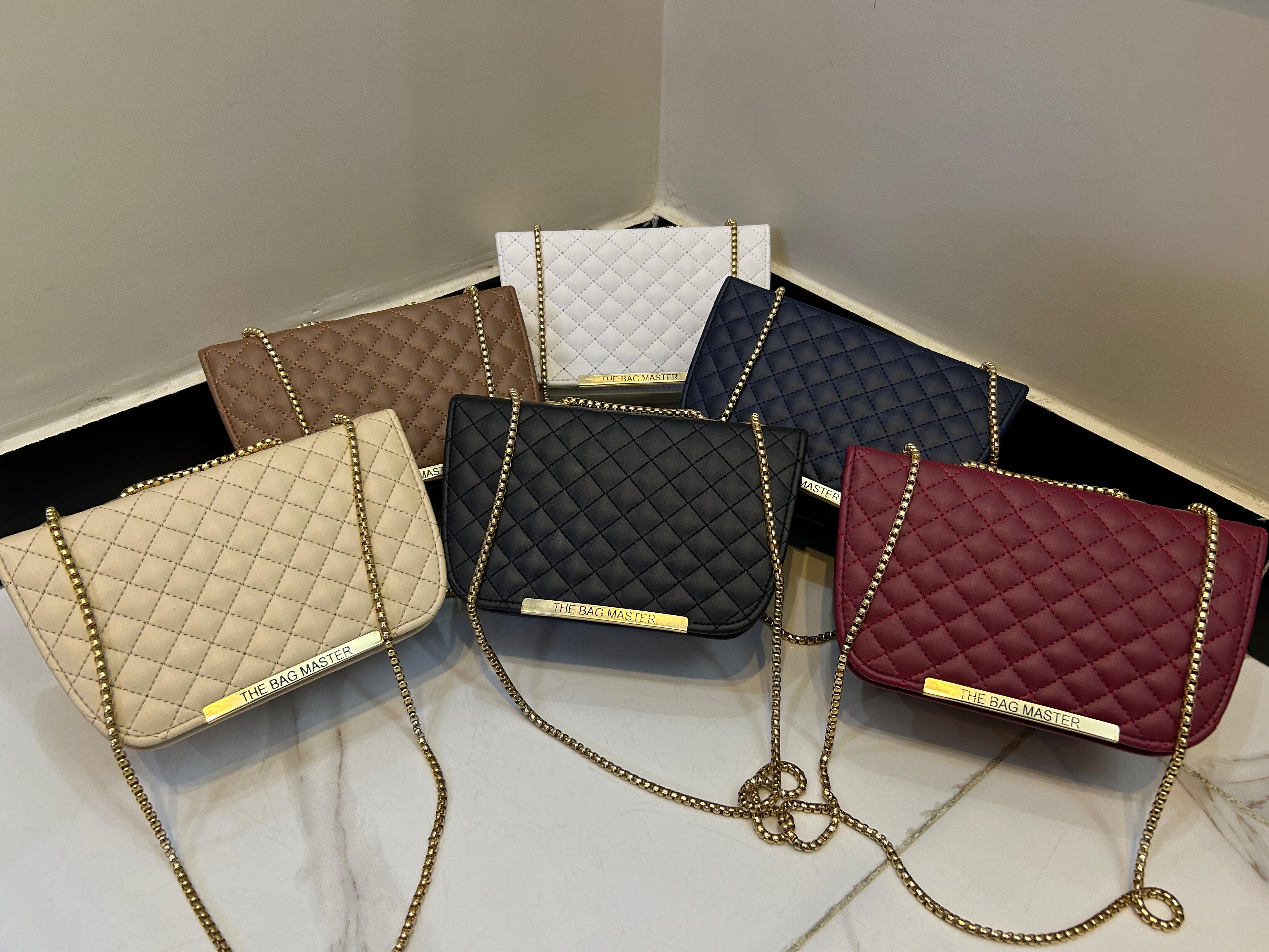 TBM The Bag Master Crossbody Bag with Gold Chain