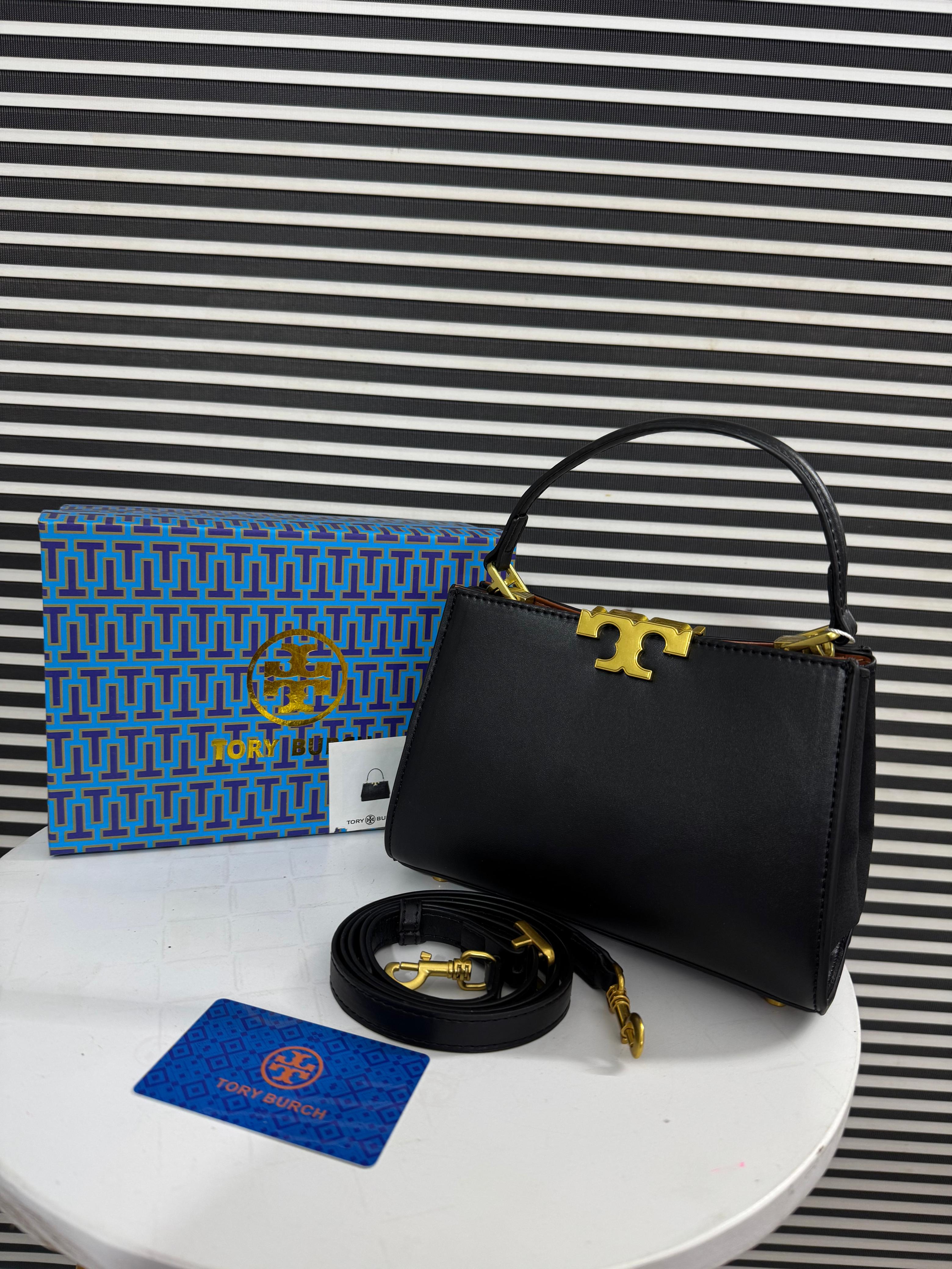 Tory Burch T Eleanor Mini Leather Satchel Hand Bag
