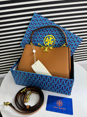 Tory Burch T Eleanor Mini Leather Satchel Hand Bag