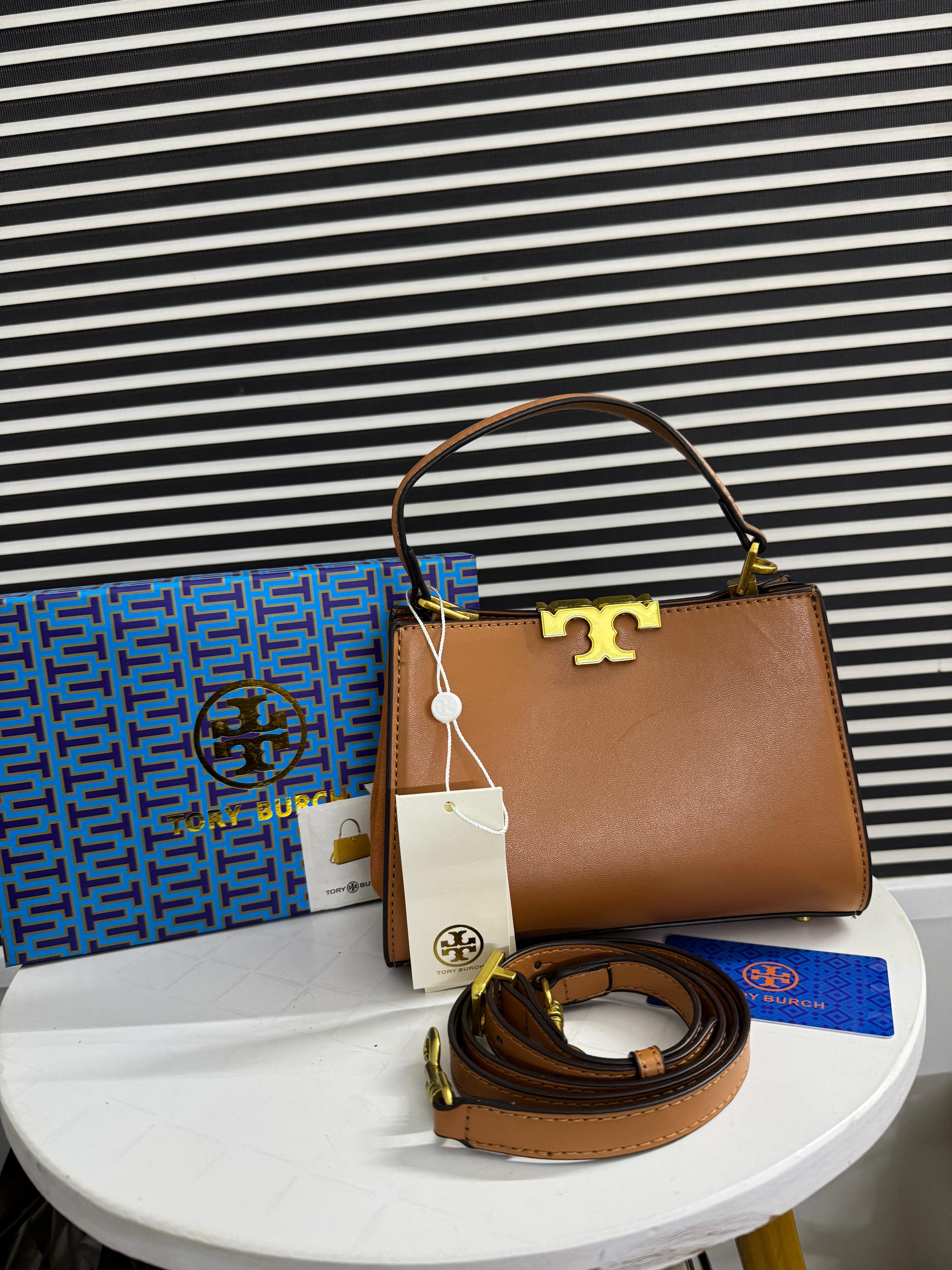 Tory Burch T Eleanor Mini Leather Satchel Hand Bag