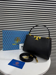 Tory Burch T Eleanor Mini Leather Satchel Hand Bag
