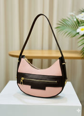 Trendy Moon Bag with Adjustable Belt & Front Pocket