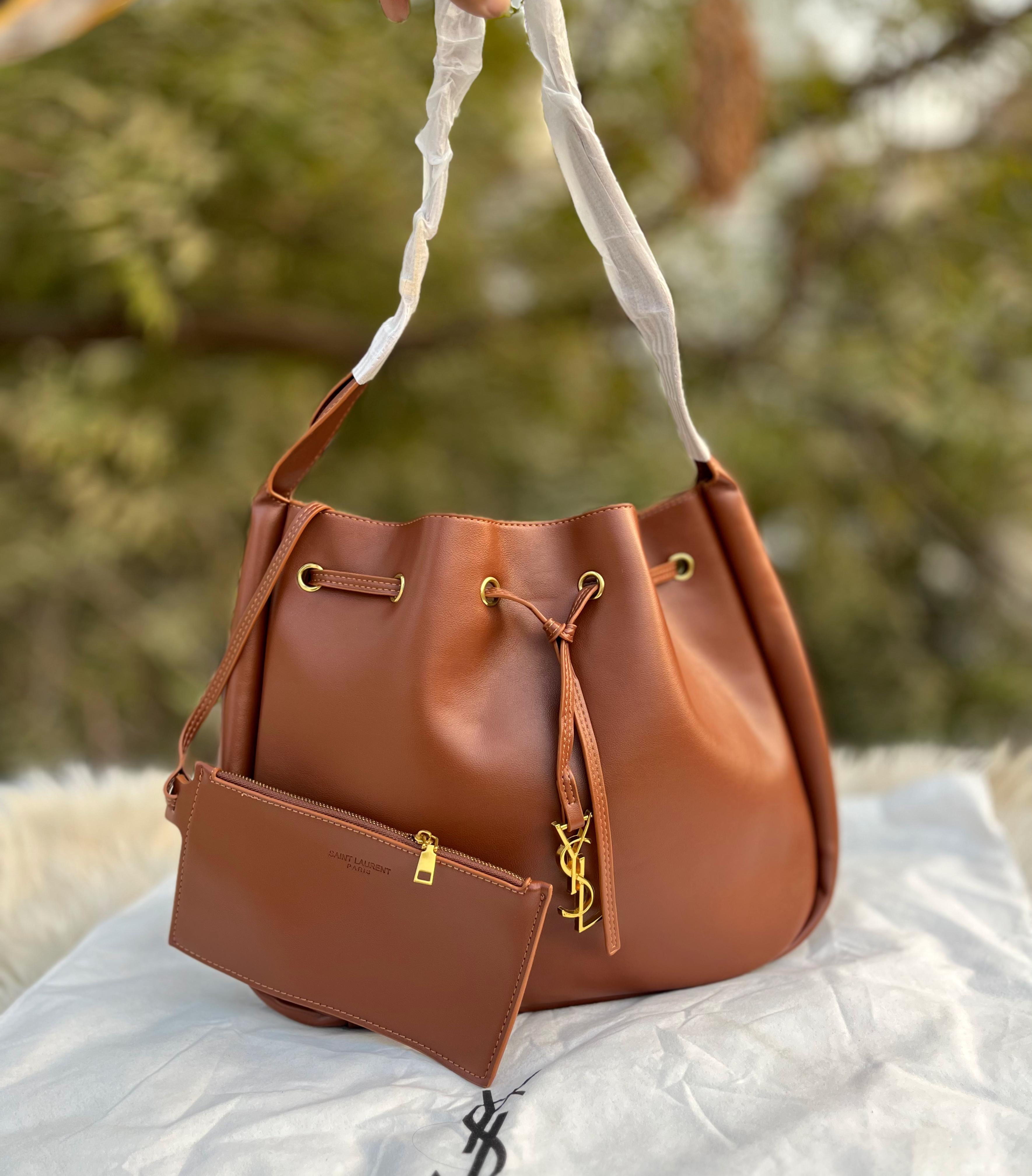 YSL Saint Laurent Bucket Bag with Pouch